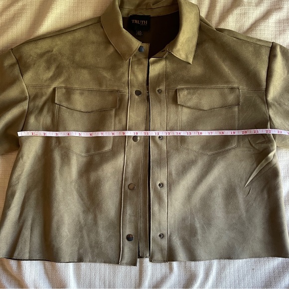 Vegan Leather Shirt Jacket - Truth by Republic - Picture 4 of 6